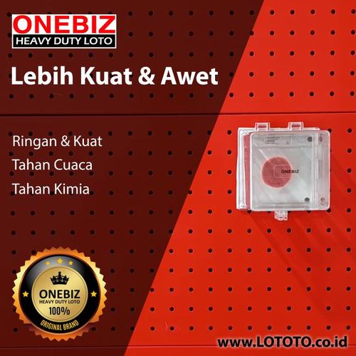 ONEBIZ Emergency Stop Lockout OB 14-BDD60-5 Base Inner Size 84x84mm Inner H 100.5mm Base Size 104x104mm Outer H 103mm