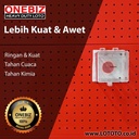 ONEBIZ Emergency Stop Lockout OB 14-BDD60-5 Base Inner Size 84x84mm Inner H 100.5mm Base Size 104x104mm Outer H 103mm