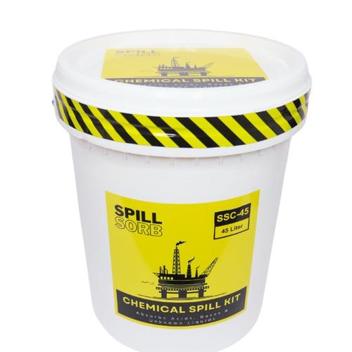 Spill Sorb Penyerap Cairan Kimia 12 Gallon Chemical Spill Kit 45 Liter Spill Kit Chemical