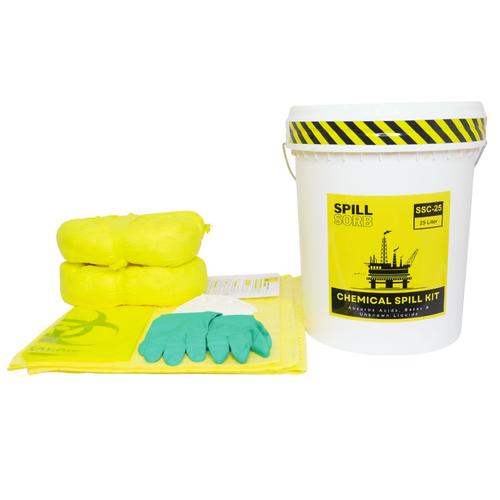Spill Sorb Chemical Spill Kit 25 Liter Penyerap Cairan Kimia 7 Gallon Spill Kit Kimia