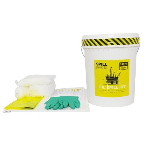 Spill Kit Spill Sorb Industri Penyerap Tumpahan Minyak Oli Bensin 15 Liter 4 Gallon