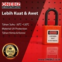 ONEBIZ Compact Safety Electrical Padlock Orange OB 14-BDG17U Thermoplastic Safety Padlock