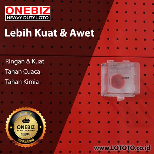 ONEBIZ Emergency Stop Lockout OB 14-BDD60-4 Base Inner Size 70x70mm Inner H 61.5mm Base Size 90x90mm Outer H 64mm
