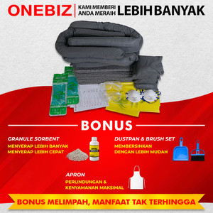 Universal Spill Kit 120 Liter Penyerap Cairan 32 Gallon Refill