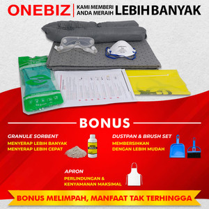 ONEBIZ Universal Spill Kit 15 Liter Penyerap Cairan 4 Gallon Refill