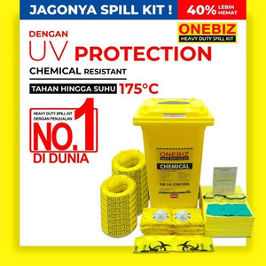 Spill Kit Industri Penyerap Cairan Kimia 240 Liter 63 Gallon
