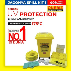 Spill Kit Industri Penyerap Cairan Kimia 45 Liter 12 Gallon