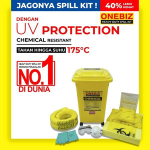 Spill Kit Industri Penyerap Cairan Kimia 60 Liter 16 Gallon