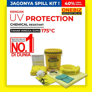 Penyerap Cairan Kimia 9 Gallon Chemical Spill Kit 35 Liter