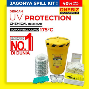 Spill Kit Industri Penyerap Tumpahan Minyak Oli Bensin 150 Liter 40 Gallon