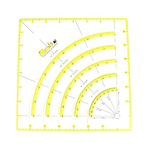 Penggaris Quilting - Penggaris Jahit Non Slip Circle Cutter KT-90