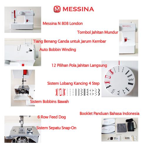 Mesin Jahit MESSINA(SINGER) N-808 NEW YORK (Portable)