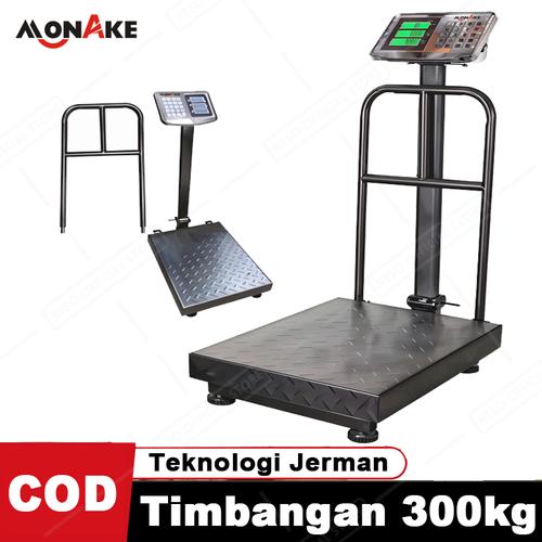 MONAKE Timbangan Duduk Digital Kapasitas 150kg/300kg Sisik komputasi digital Electrik Platform Scele Sayur, Timbangan barang MKG - 150KG