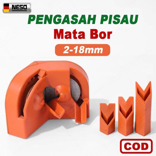 NESO Pengasah Asah Mata Bor 2-16mm Drill Bit Alat Asah Mata Bor Besi Kayu Beton Sharpener Titanium Original NT-67