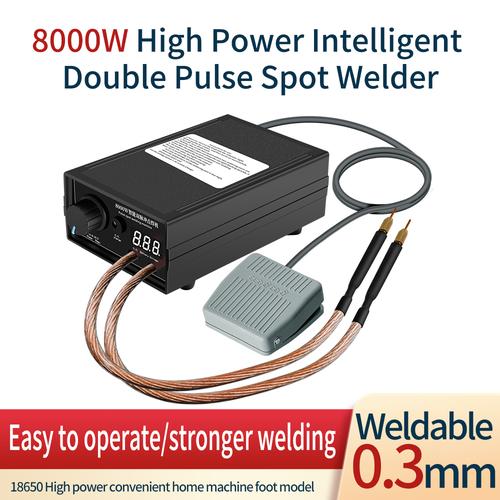 【Indonesia】8000W Daya Tinggi Spot Welder Portabel Genggam Saat Ini Welder Disesuaikan untuk 18650 Baterai Alat Tangan - 8000W-EU