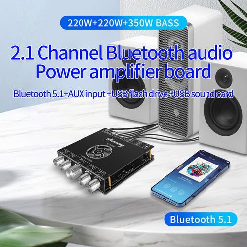【Indonesia】YS-S350H Dengan APP Digital Power Amplifier Board Modul 220W * 2 350W Subwoofer Card 2.1 Channel Stereo Sound Adaptor - YS-S350H