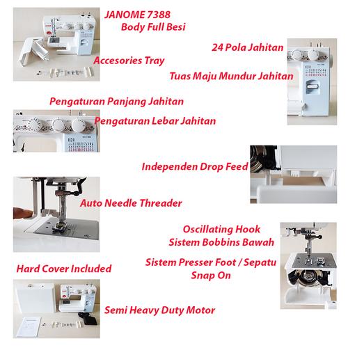 Mesin Jahit JANOME NS 7388 (Portable)