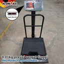 MONAKE Timbangan Duduk Digital Kapasitas 150kg/300kg Sisik komputasi digital Electrik Platform Scele Sayur, Timbangan barang MKG - 150KG