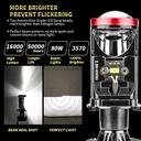 【Penawaran khusus】Monqiqi 2Pcs Lampu Led Mini Projie Y8D/Y7D H4 120W/100W - Y8