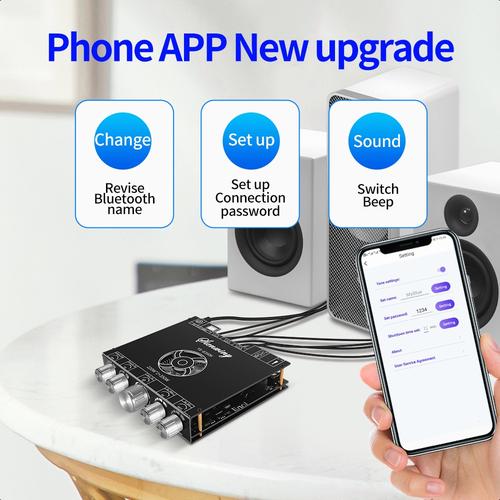 【Indonesia】YS-S350H Dengan APP Digital Power Amplifier Board Modul 220W * 2 350W Subwoofer Card 2.1 Channel Stereo Sound Adaptor - YS-S350H