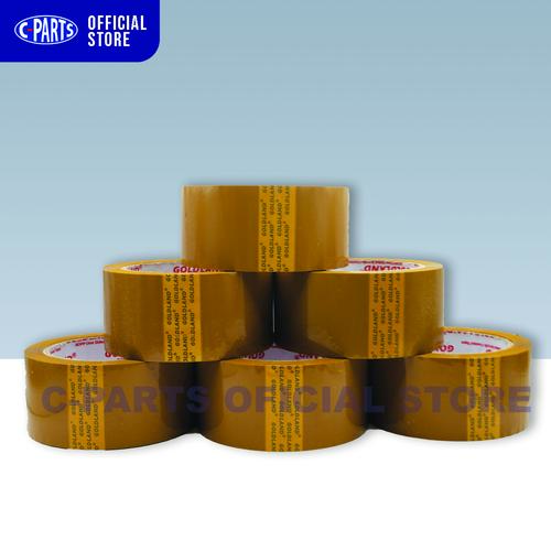 LAKBAN 48MM x 90 YARD GOLDLAND Asli / LAKBAN BENING COKLAT - Coklat
