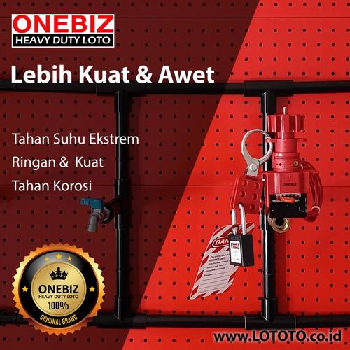 ONEBIZ Universal Valve Lockout OB 14-BDF33X Studdle Height 120mm Cable 3.2mm D*2.4mL Suitable For Handle Witdth ≤2.3cm Handle Thickness ≤1.4cm