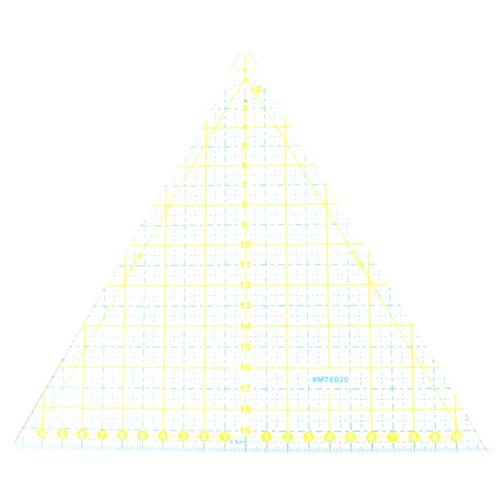 Penggaris Jahit -Quilting dan Patchwork Segitiga Sama Sisi MT-6020