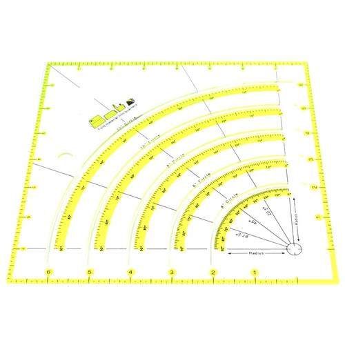Penggaris Quilting - Penggaris Jahit Non Slip Circle Cutter KT-90