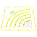 Penggaris Quilting - Penggaris Jahit Non Slip Circle Cutter KT-90