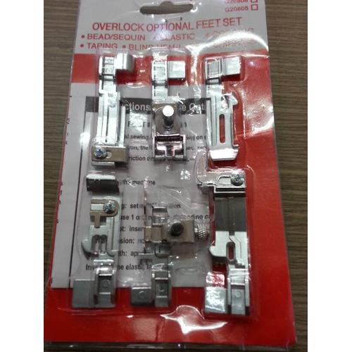 Sepatu Mesin Obras JUKI MO 50e (Set Optional 6 pcs Feet)