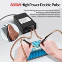 【Indonesia】8000W Daya Tinggi Spot Welder Portabel Genggam Saat Ini Welder Disesuaikan untuk 18650 Baterai Alat Tangan - 8000W-EU