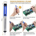 【Kota Tangerang】15pcs Set Solder Listrik Berkualitas 60W 110V 200-450 °C with 5 Tips Adjustable Fast Heating Temperature Murah Paket Penyedot Penghisap Timah Set Kit