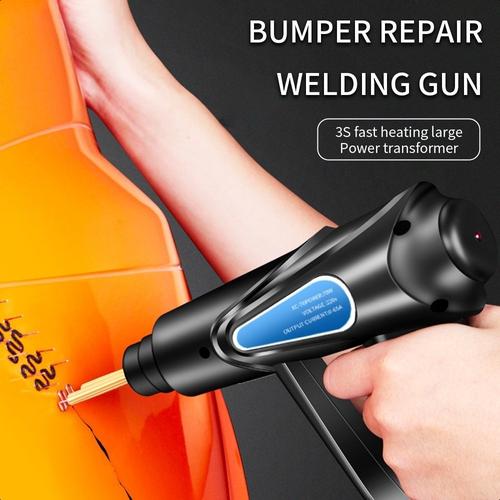 【Kota Tangerang】  Plastic Welding Gun Handheld Alat Las Plastik Cepat Pemanasan LED Lampu Pengelasan (Bahan Tembaga Warna Hitam Ukuran 24cm x 16cm)