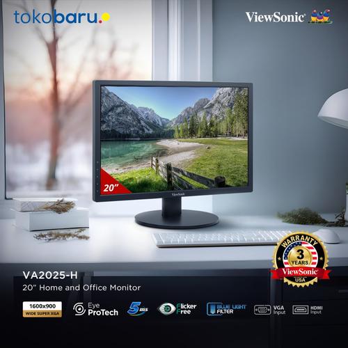 LED Monitor Office Viewsonic VA2025-H 20" TN WSXGA 60Hz 5ms HDMI VGA
