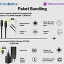 BUNDLING Baseus Adaptor SI Quick Charger & Baseus Tungsten gold fast charging