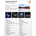 Xiaomi Mi Google TV 75" L75MA-SPLME S Mini LED 2025 4K UHD 144Hz Dolby Vision Garansi Resmi