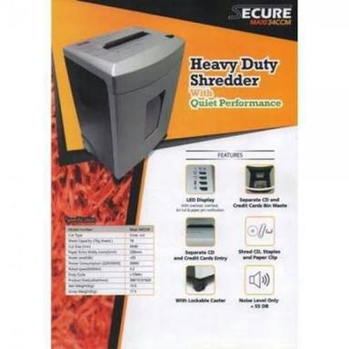 Secure Maxi 34CCM  Mesin Penghancur Kertas / Paper Shredder - Cross Cut