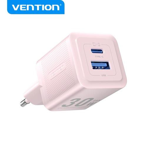 Vention Charger Adaptor GaN 30W PD USB C+A Fast Charger - FEQ