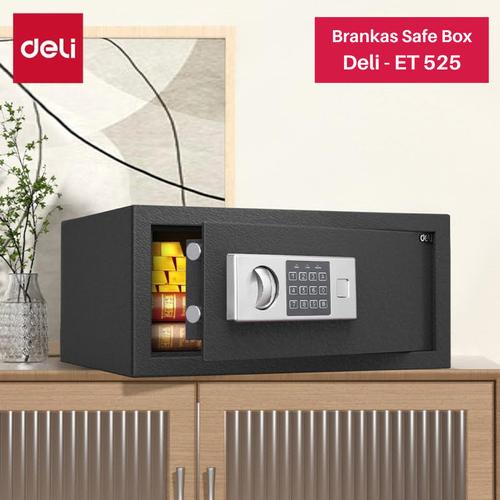 Deli Safe Brankas Digital Box ET522 Black D-ET522