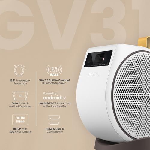 BenQ GV31 1080p Portable Projector with Rotating Angle Projection