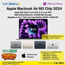 Apple Macbook Air M3 Chip 2024 8Core - CPU 10Core GPU 16GB/512GB IBOX