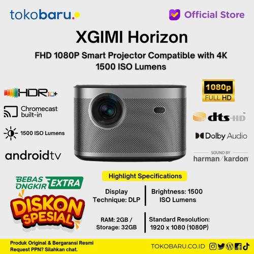 XGIMI Horizon FHD 1080P Smart Projector Compatible with 4K 2200 ANSI