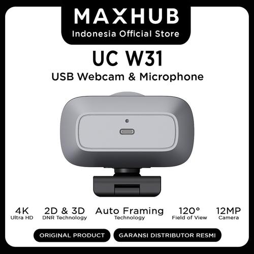 MAXHUB UC W31 | 4K Ultra HD Autoframing USB Confrence Webcam garansi resmi