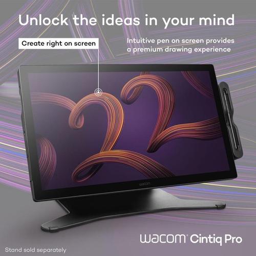 Wacom Cintiq Pro 22 120Hz 4K Pen Display Pantone and Featuring HDR Gamma Support DTH227K0C