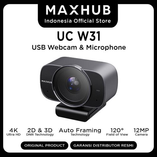MAXHUB UC W31 | 4K Ultra HD Autoframing USB Confrence Webcam garansi resmi