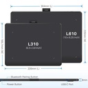 Huion Inspiroy Frego S L310 & M L610 Pen Tablet Bluetooth