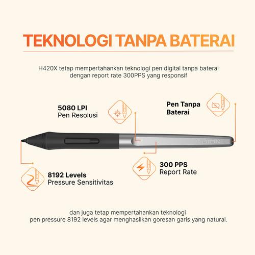 Huion Inspiroy H420X Drawing Pen Tablet