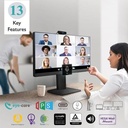 Monitor LED BENQ GW2485TC 24inch IPS FHD Height Adjustable USB-C