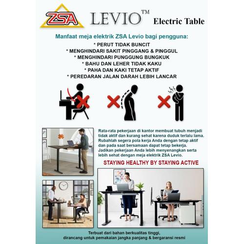 Meja Elektrik Gaming/Office ZSA LEVIO 11060 Garansi 2 Tahun