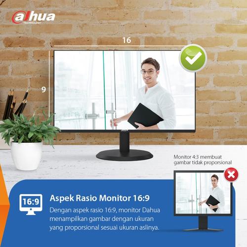 Monitor LED Dahua 22"Inch LM22-H200 FullHD Garansi 2 Tahun